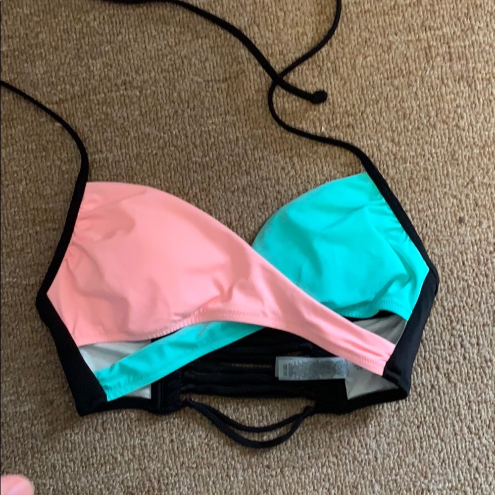 VS PINK cross swimsuit top